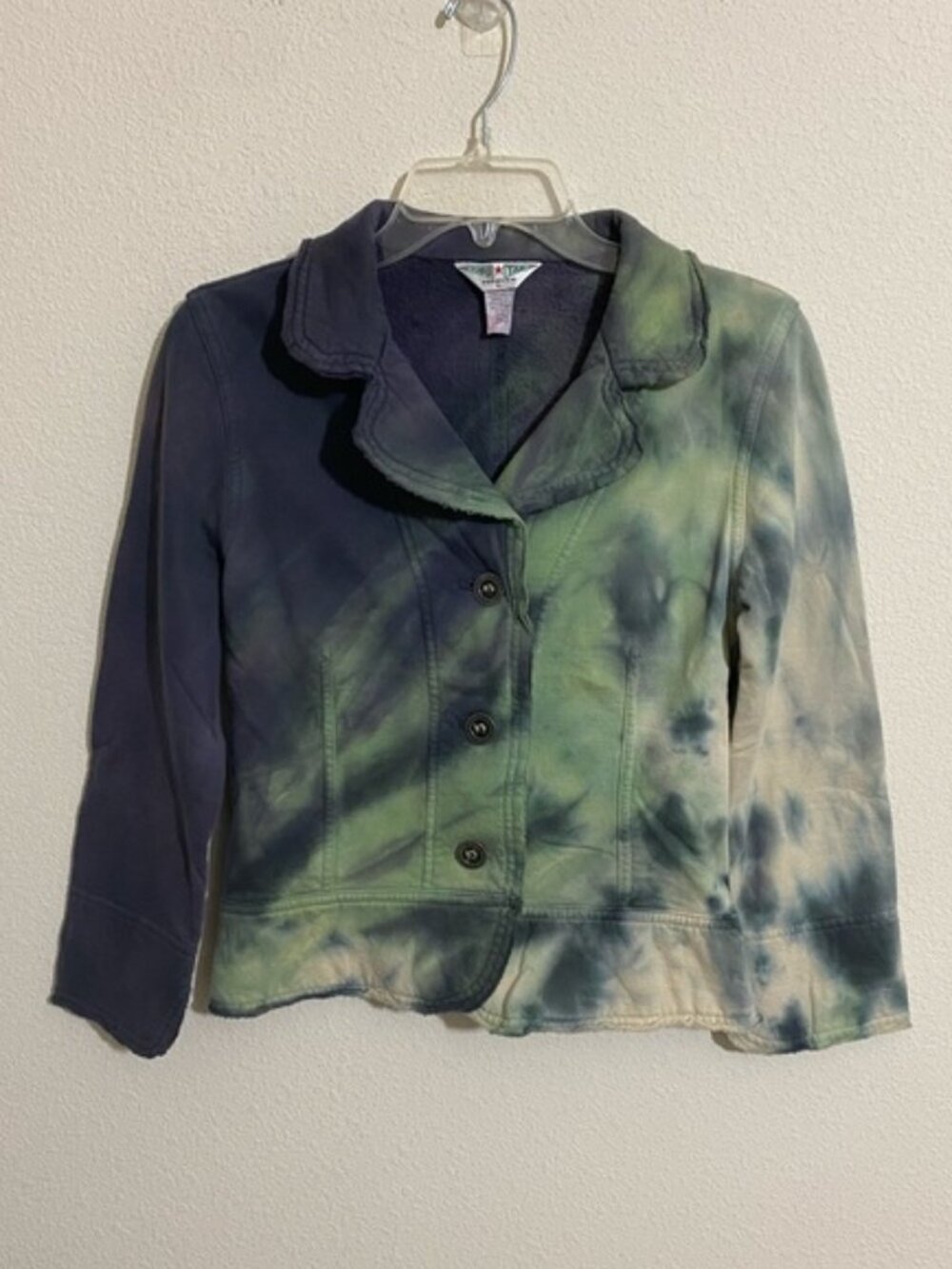 NWOT HARD TAIL Forever Tie-Dye Shrunken Cotton Jacket Women’s Size L